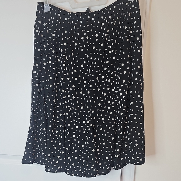 Southern Lady Dresses & Skirts - Southern Lady Black and White Polka Dot A-Line Skirt